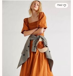 Free People Ain't She A Beaut Midi Dress